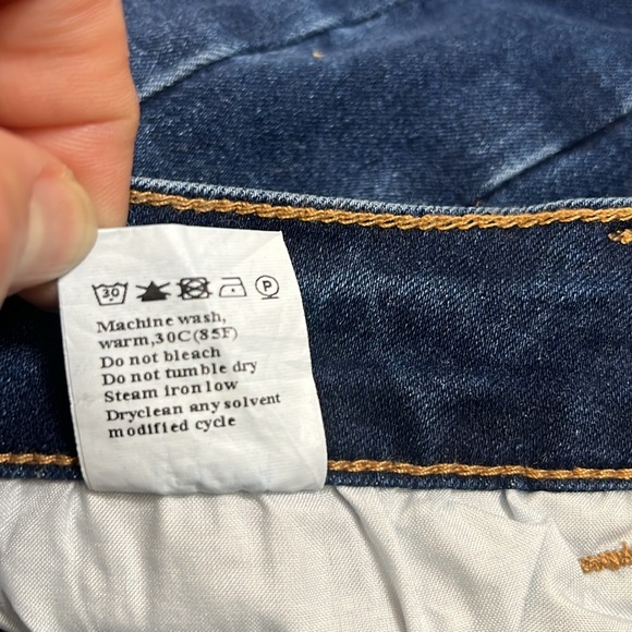 Sidefeel Classic Blue Raw Hem Jeans - Picture 9 of 9